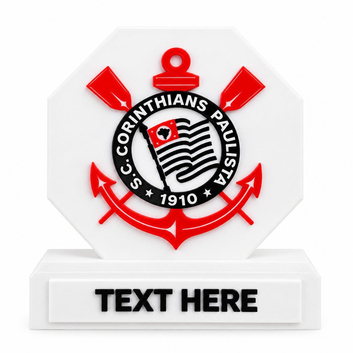 Personalized Corinthians 3D Printed Trophy